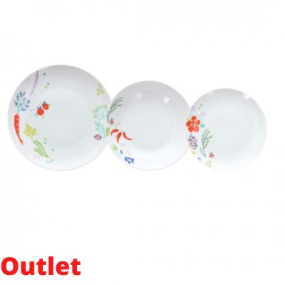 Набор тарелок Madison Orto 18 шт (ТОВАР ИЗ АУТЛЕТА)